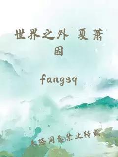 世界之外 夏蕭因