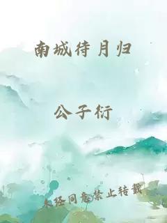 南城待月歸